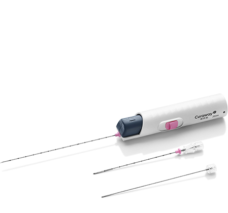 Automatic core biopsy instrument with coaxial